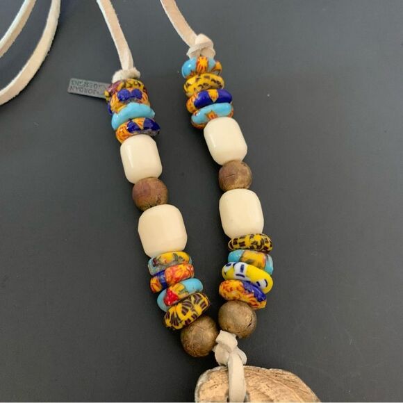 Oyster Shell Trade Bead Necklace - Picture 4 of 7